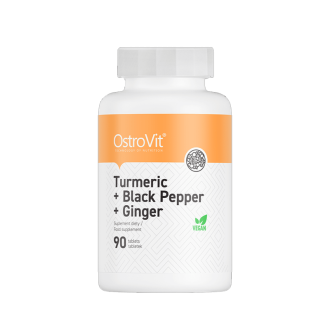 OstroVit Turmeric + Piper Negru + Ghimbir 90 tablete