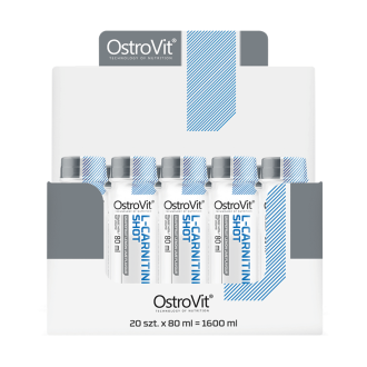 Cutie 20 Shoturi OstroVit L-Carnitină Lichidă 2500mg Shot 80ml