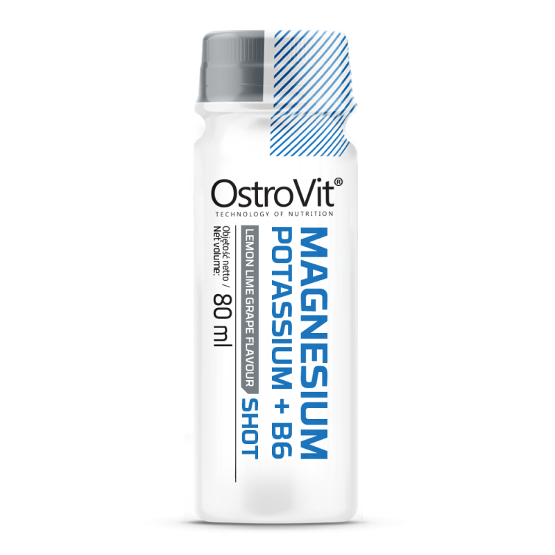 Magneziu Lichid 375mg cu Potasiu și B6 OstroVit Shot 80ml