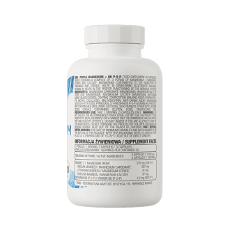 Magneziu Complex OstroVit Triple Magnesium + B6 P-5-P 90 capsule