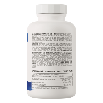 OstroVit Magneziu Citrat 400mg + B6 90 tablete