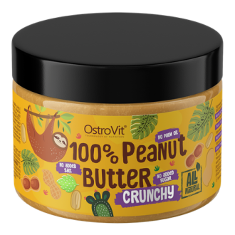 Unt de Arahide OstroVit Peanut Butter 100% Crunchy 500g