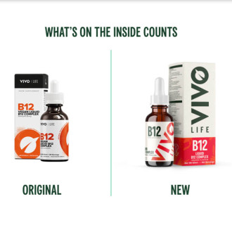 Vivo Complex Vitamina B12 Lichidă 500mcg 60ml OLD VS NEW