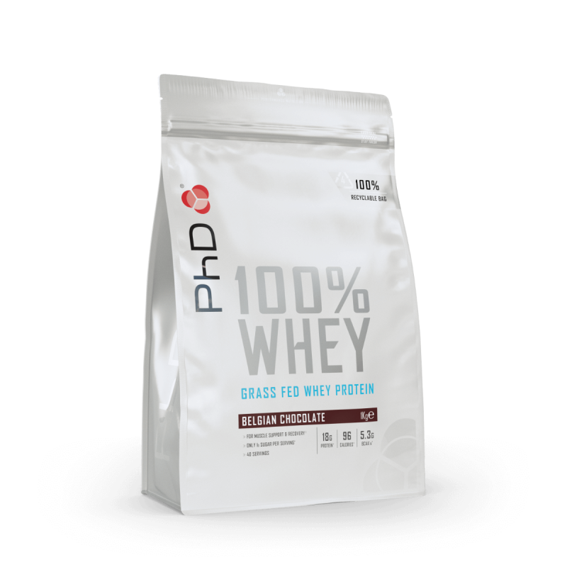 Proteine din Zer PhD 100% Whey Protein Powder 1kg Chocolate