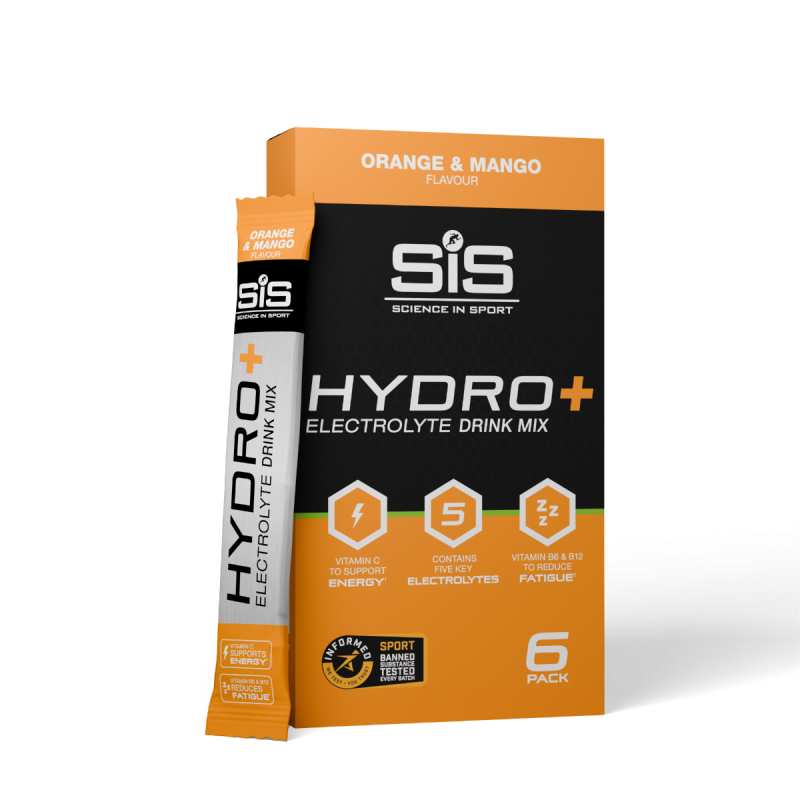 SiS HYDRO+ 6 Pack Orange Mango plicuri de hidratare cu electroliți