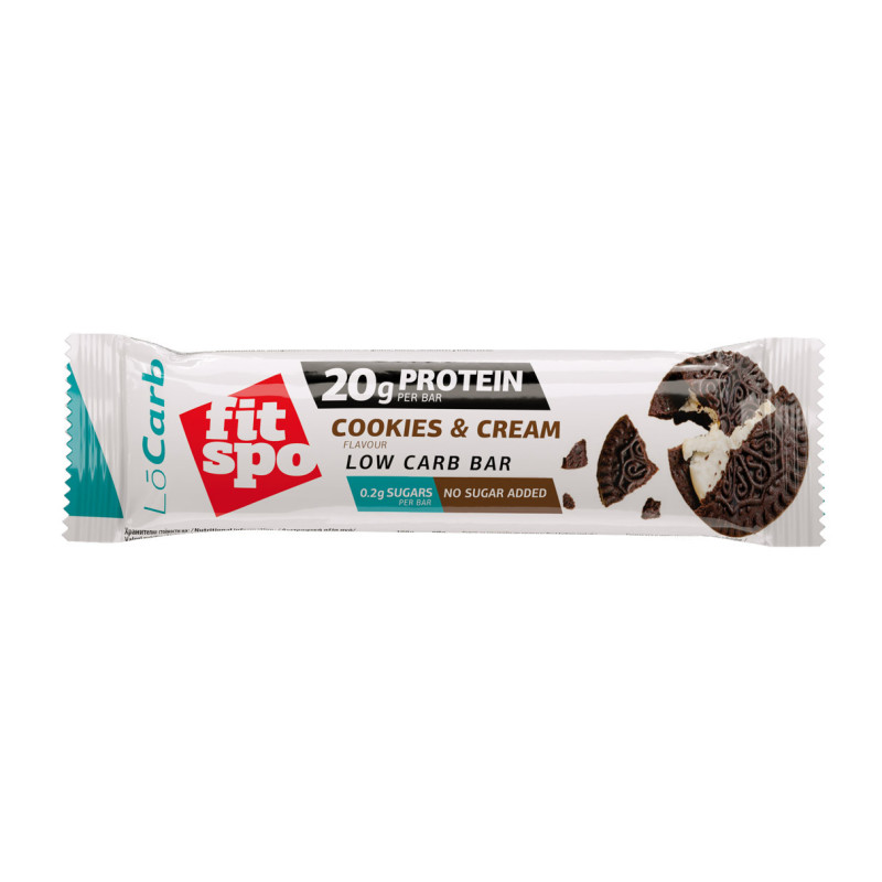 Baton Proteic FitSpo LoCarb Protein Bar 60g - Diverse arome