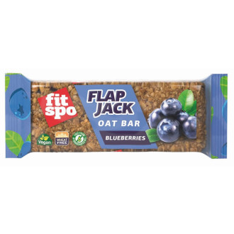Baton din Ovăz FitSpo Flapjack Oat Bar 80g Blueberry