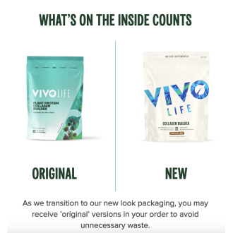 Vivo Plant Protein Collagen Builder 950g