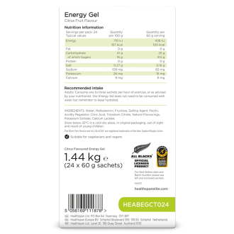 Gel Energizant Healthspan Elite Energy Gel 60g - Diverse arome