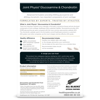 Glucozamina si Condroitina Healthspan Elite Joint Physio 120 tablete