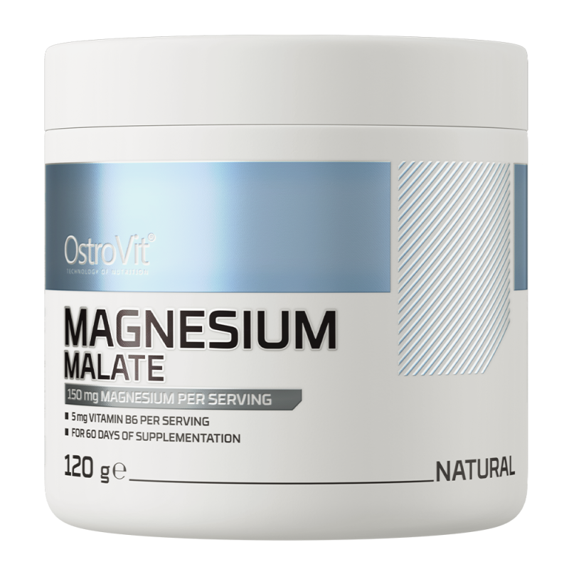 Malat de Magneziu OstroVit Magnesium Malate 120g - diverse arome