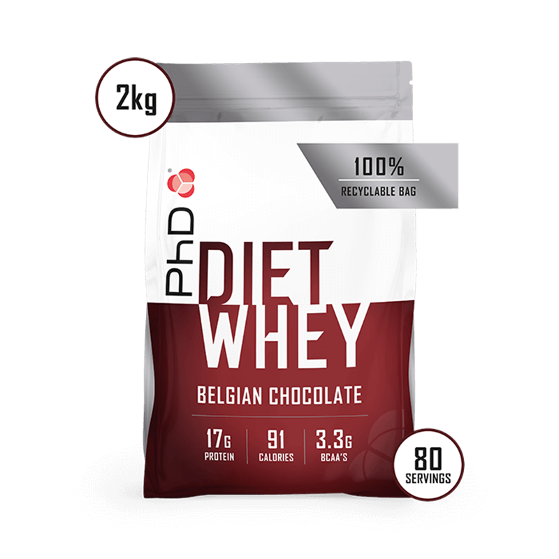 Proteina din Zer PhD Diet Whey Protein 2kg Belgian Chocolate