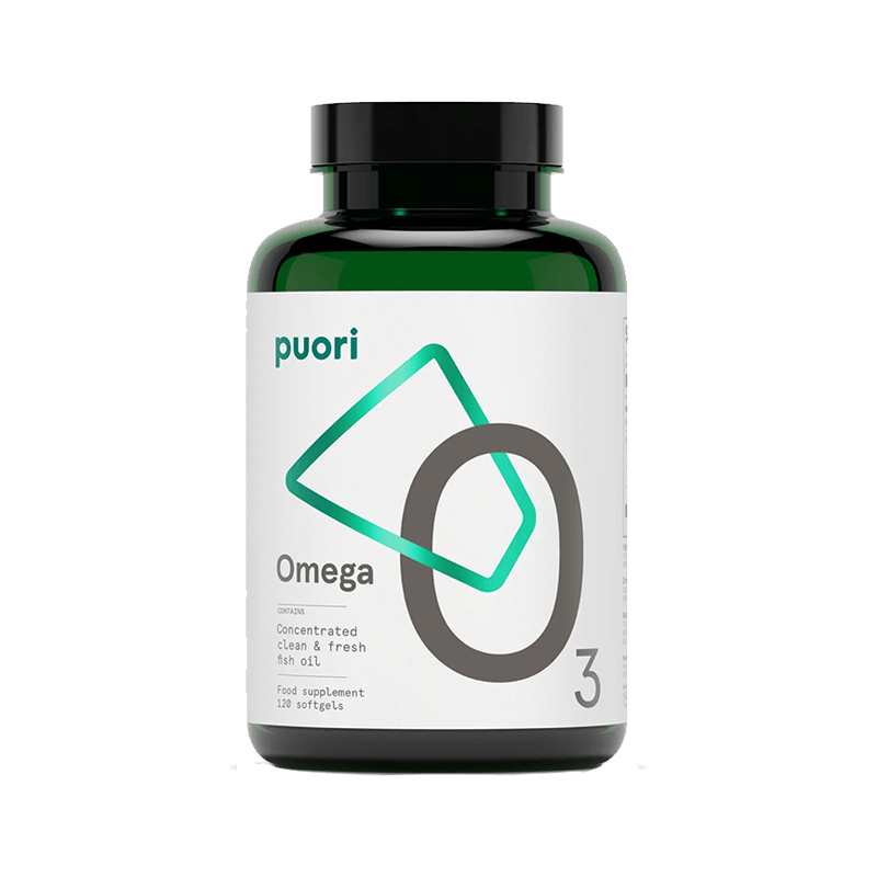 Puori O3 - Omega 3 Ulei de Pește Concentrat și Pur 120 capsule