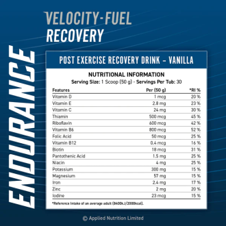Applied Nutrition Velocity-Fuel Recovery Drink Mix 1.5kg